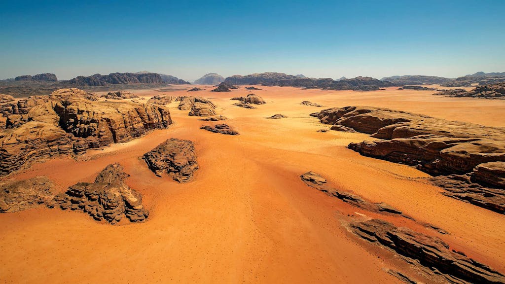 The Wadi Rum in Jordan can be a slow travel experience.