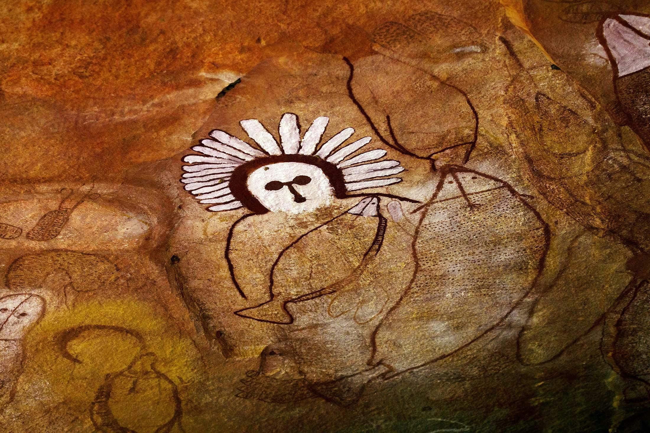 Indigenous rock art, Raft Point, Kimberley, Australia