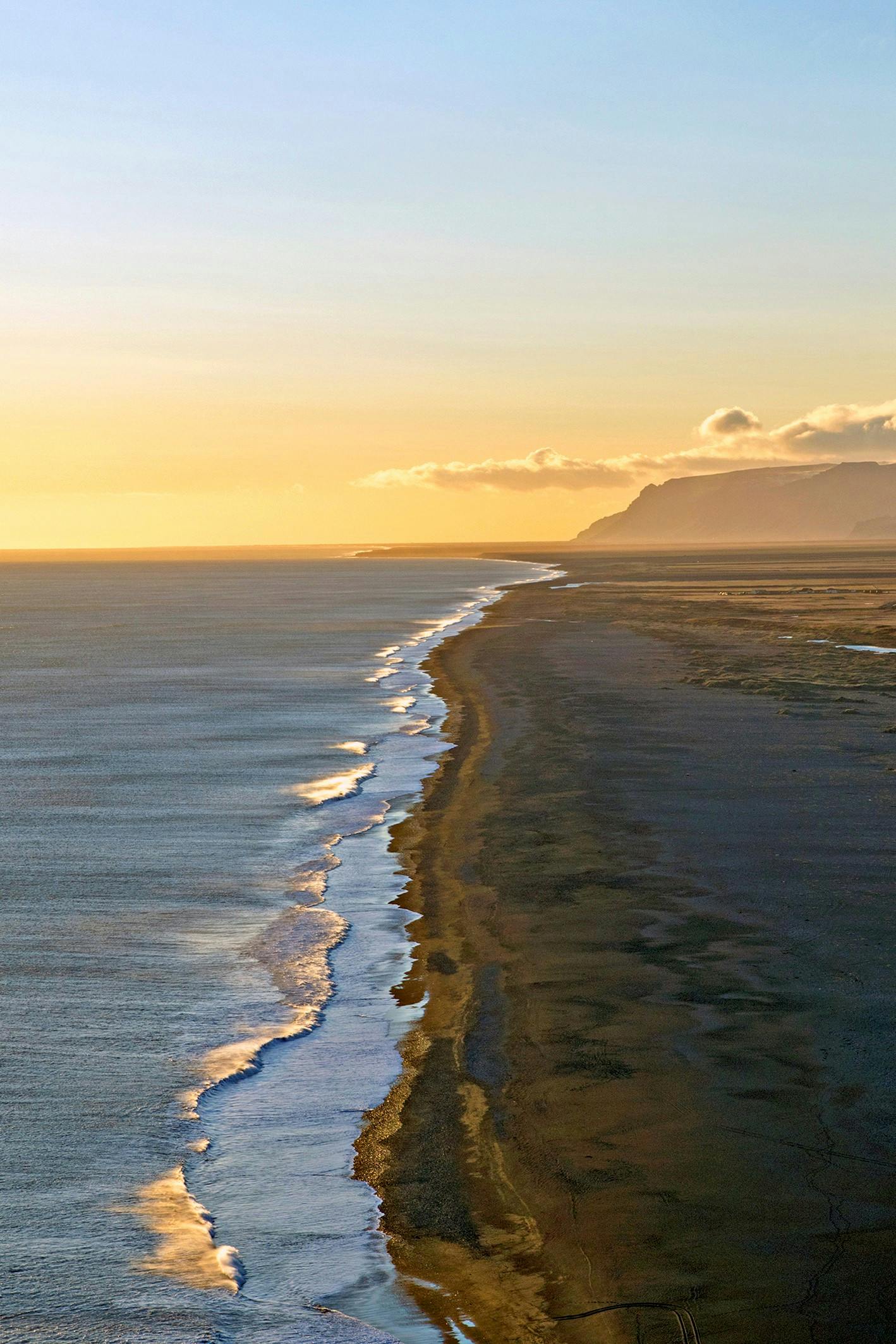 Icelandic Landscapes like Black Sand Beach helped inspire Tolkien's Middle Earth.