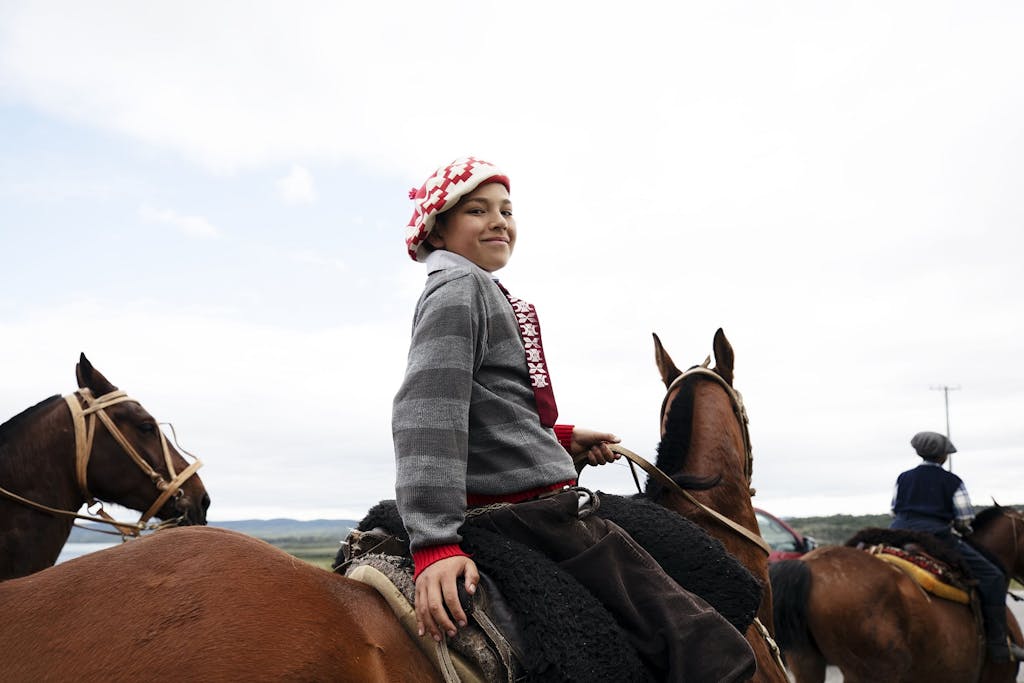 gaucho on horseback in Patagonia, Argentina