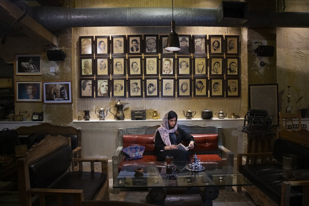 cafe in Jordan by Steve McCurry