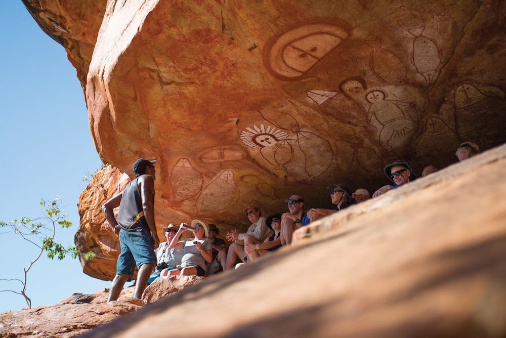 Rock Artists Tracking Aboriginal Art In The Kimberley