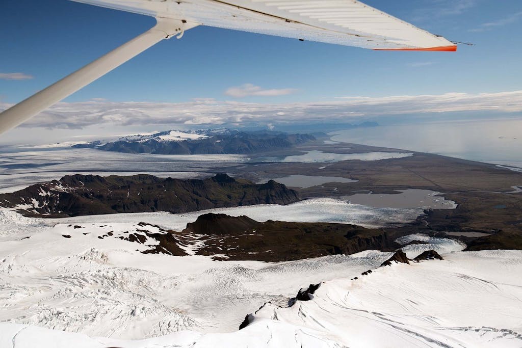 Flightseeing photography in Iceland