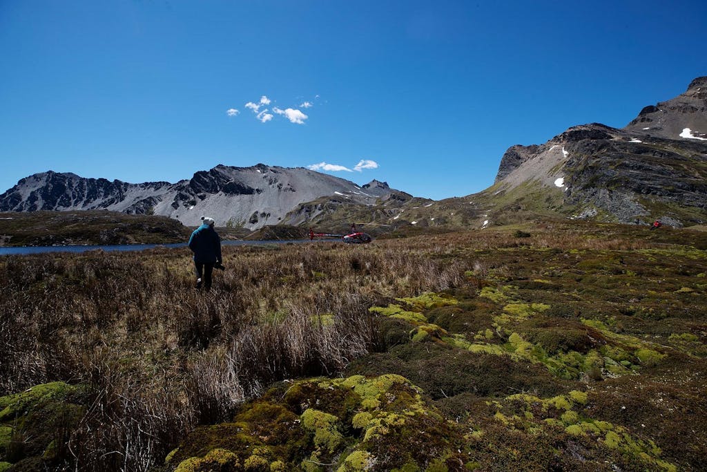 Aerial photography in the Andes Mountains, Patagonia