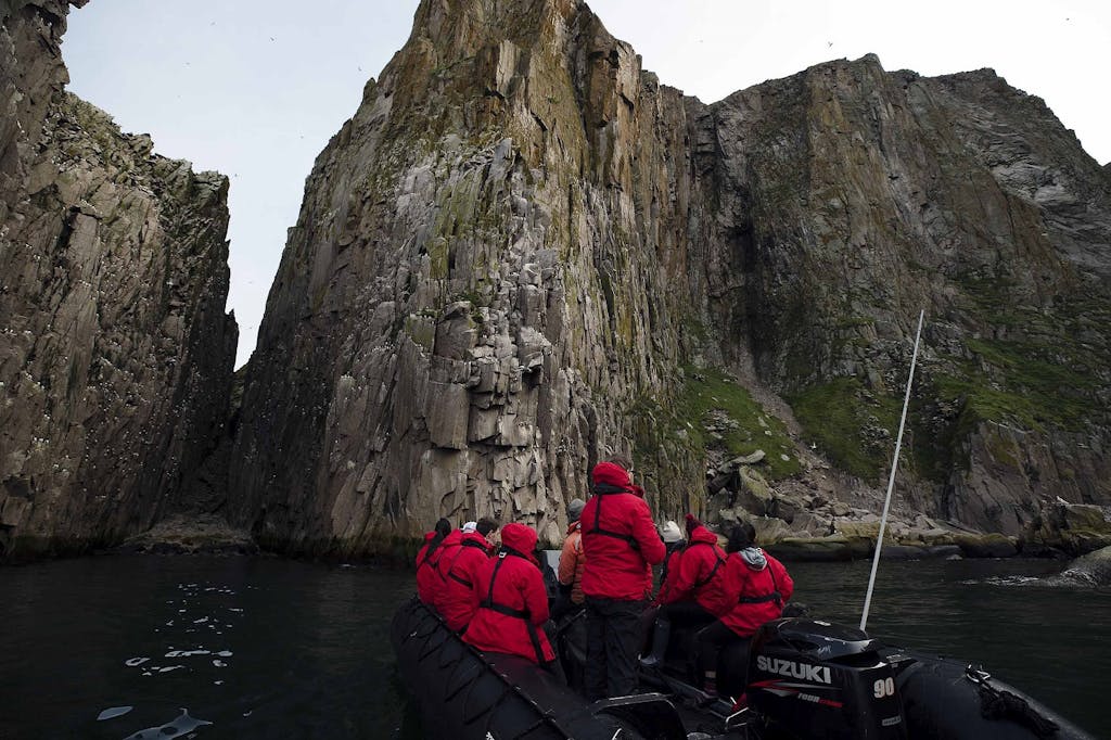 Zodiac tour in Cape Kuvuveem