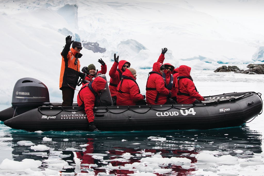 Zodiac Cruising in Antarctica