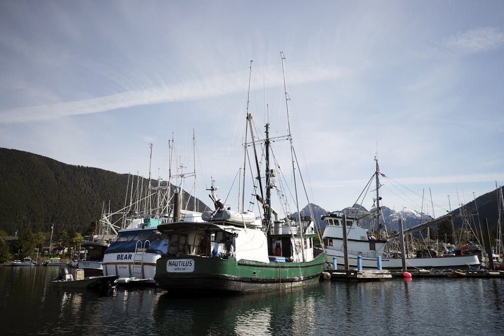 FIshing boats in Sitka, Alaska.