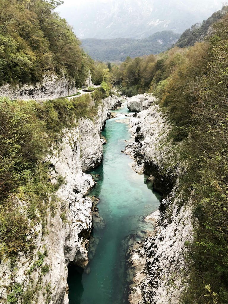 Soča River in the heart of the Soča Valley