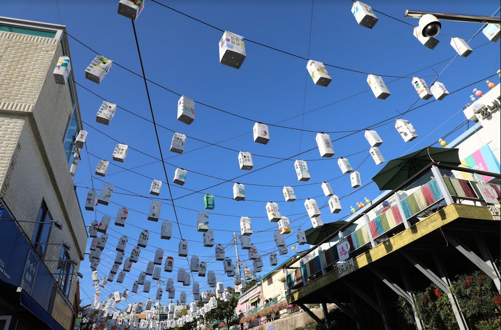 Paper lanterns in Gamcheon