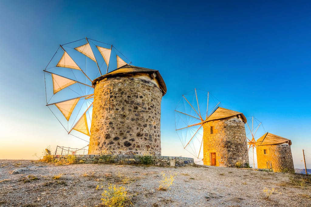 Windmills of Chora, Patmos.