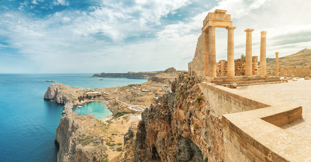 The Acropolis of Lindos in Rhodes