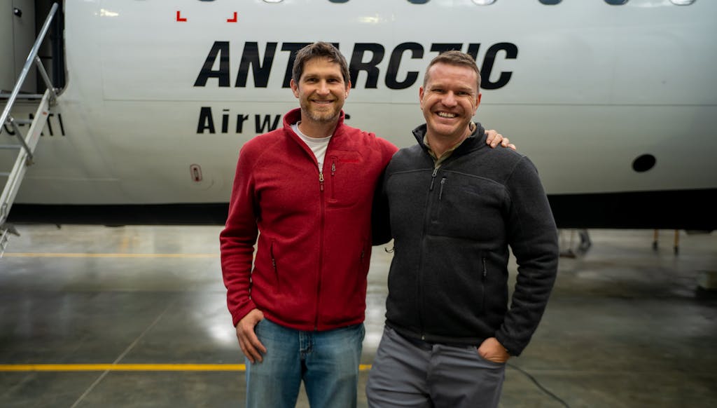 Nicolás Pivcevic and Conrad Combrink, masterminds behind Silversea's Antartica return to service.