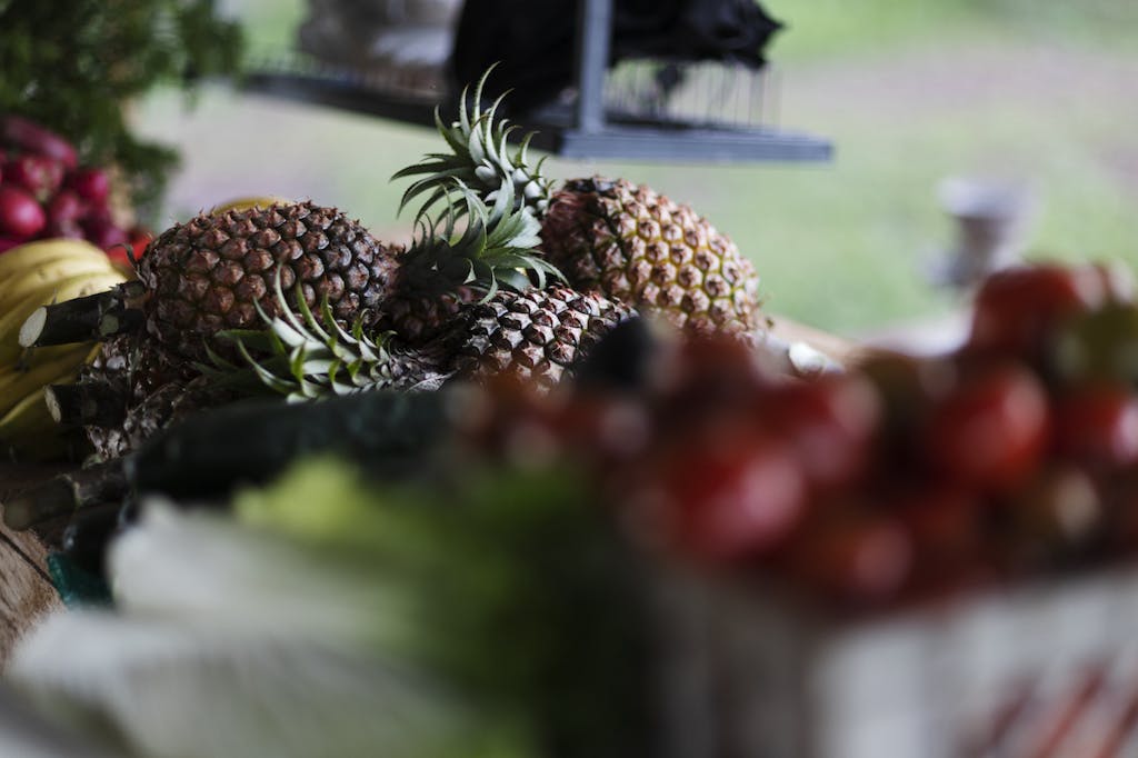 Sustainable food in Galapagos includes various fruits and vegetables