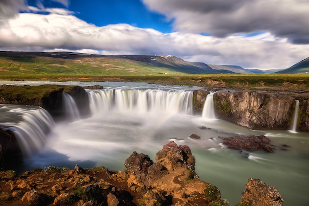 Akureyri Iceland is home to the impressive Dettifoss waterfall.